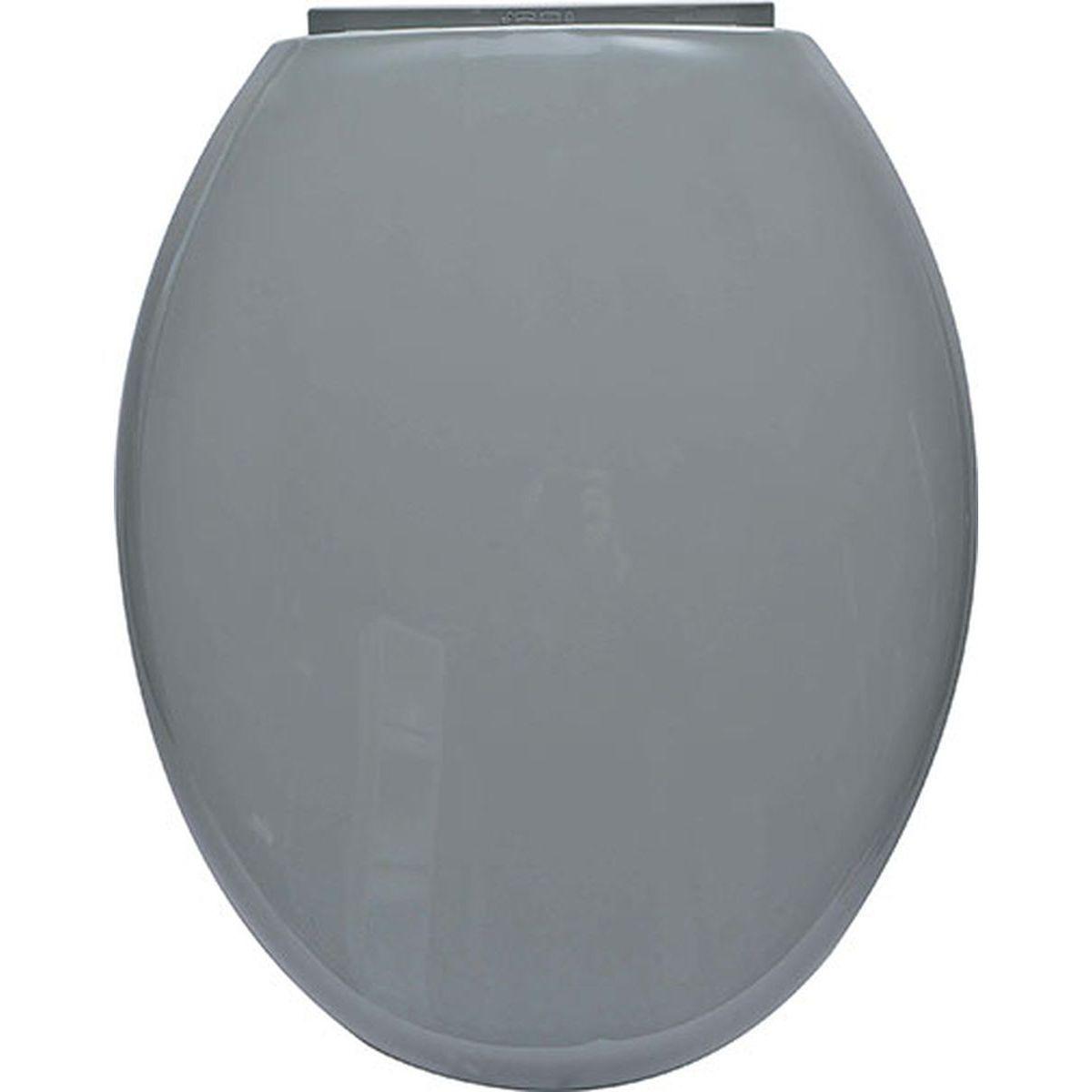 ABATTANT WC 18POUCES DECLIPSABLE GRIS F.