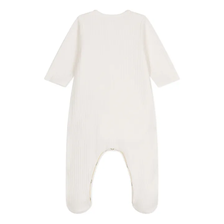 Petit Bateau Pyjama Milk Velours | Blanc