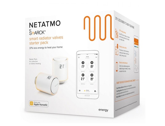 NETATMO - Thermostat intelligent NVP01-FR StarterPack-Têtes Thermost chauff collec