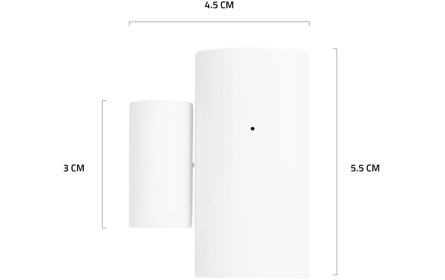 Bluetooth Contact Sensor, WeissAlarmsensor mit Nachtmodus