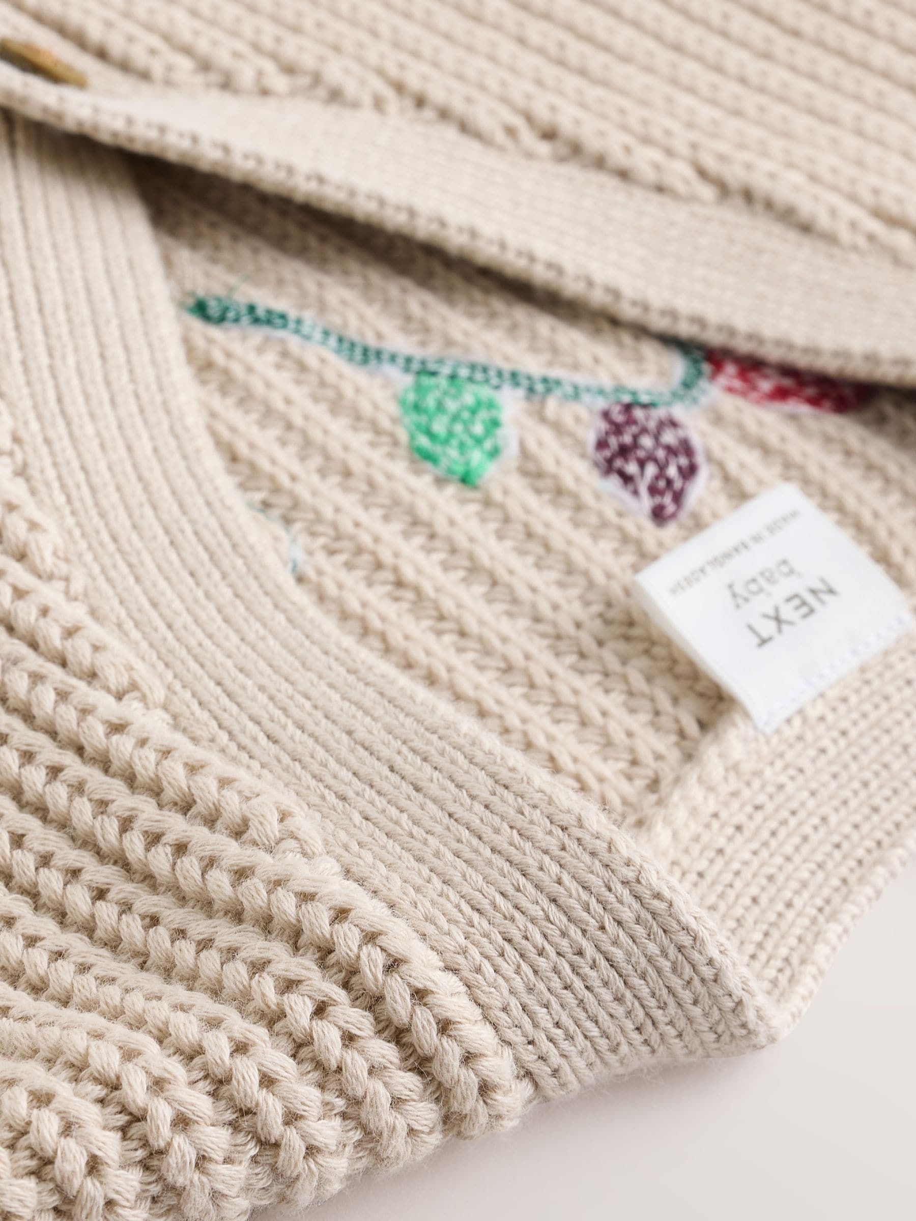 Natuurlijk Oh Wat Leuk Kerstmis - Gebreid babyvest