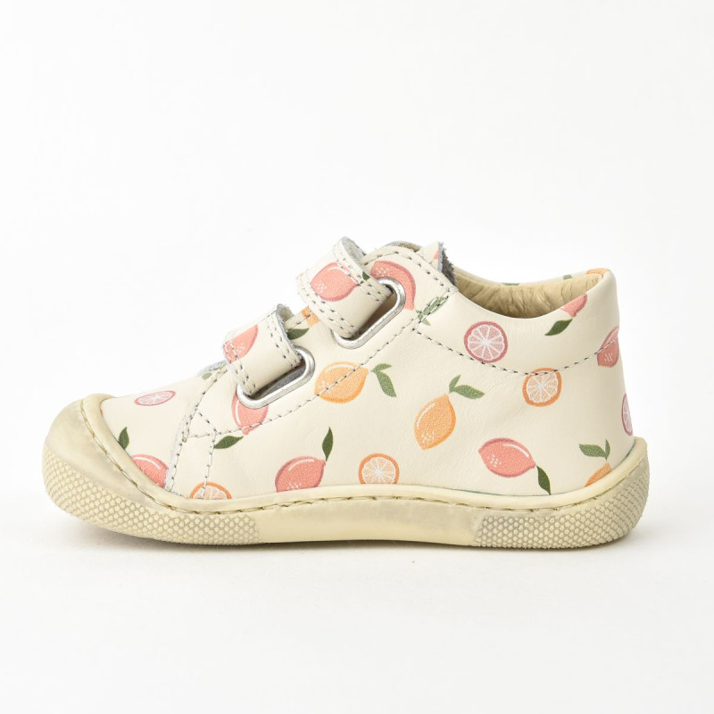Naturino Naturino Barefoot Amur Velcros Print Lemon Soda