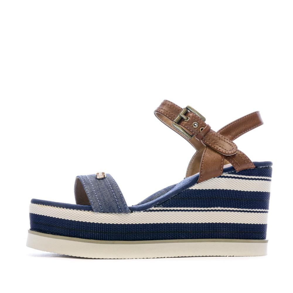 Beppi Sandales compensées Bleu Femme Beppi Wedge