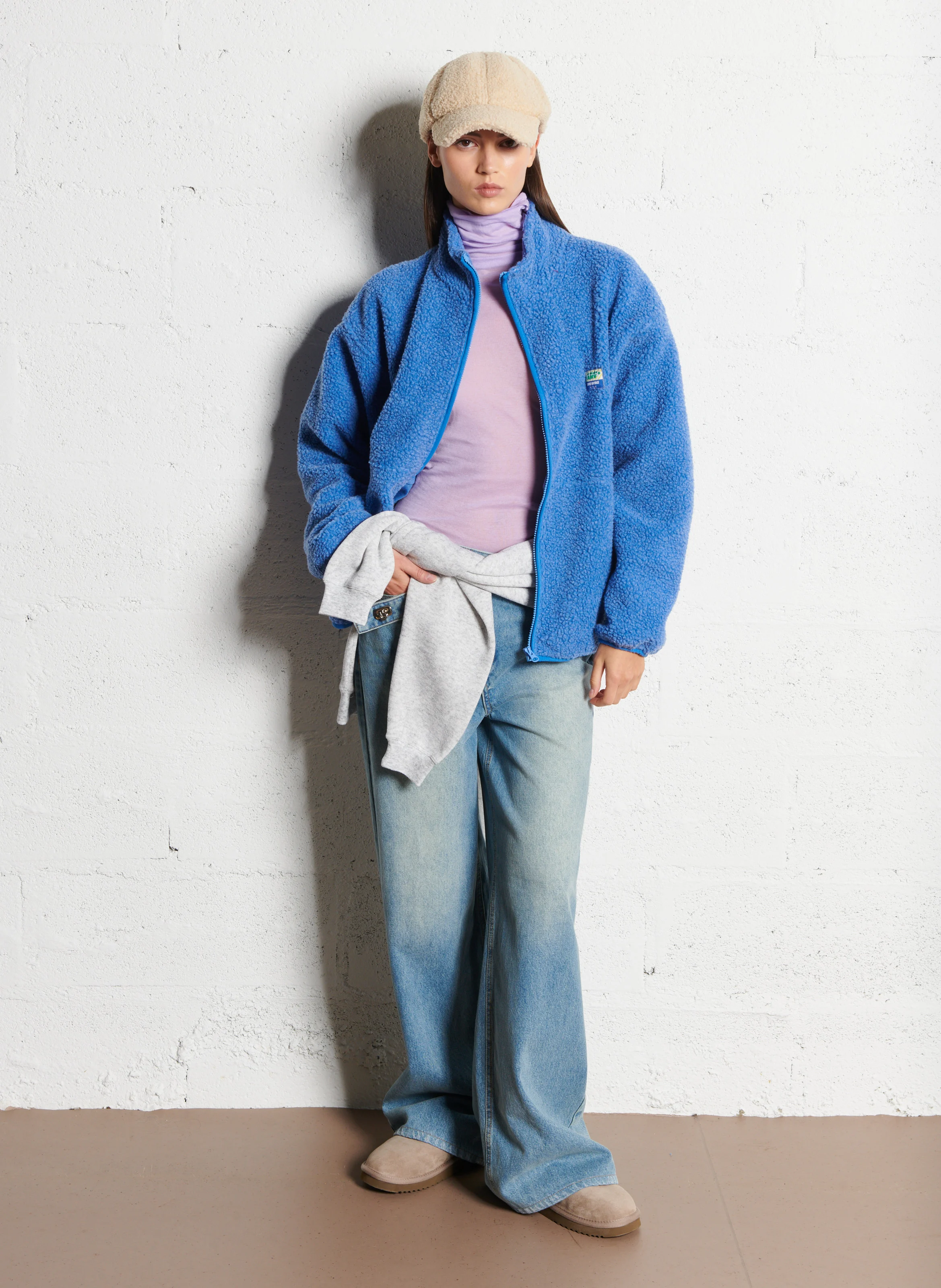 EVONA - Sweat col rond | Gris