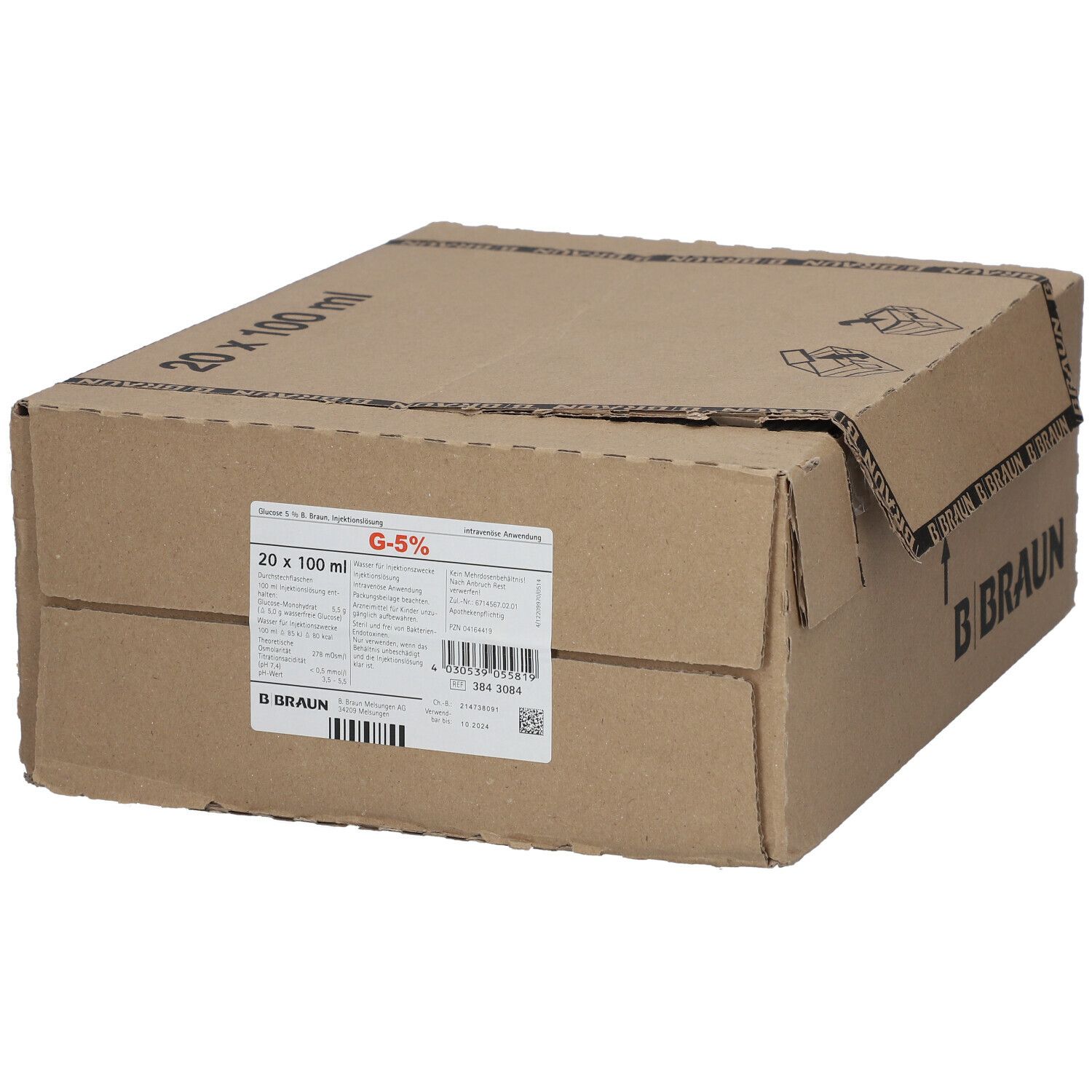 Glucose 5% B.Braun Injektionsflasche