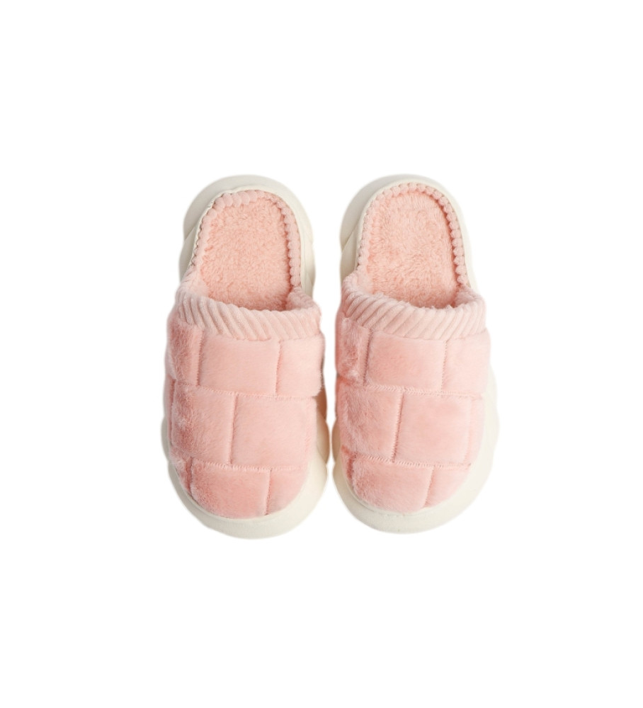 Chinelo xadrez rosa Admas