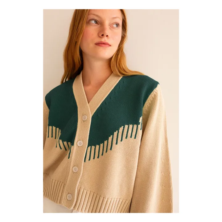 The Tiny Big Sister Cardigan Nora | Vert