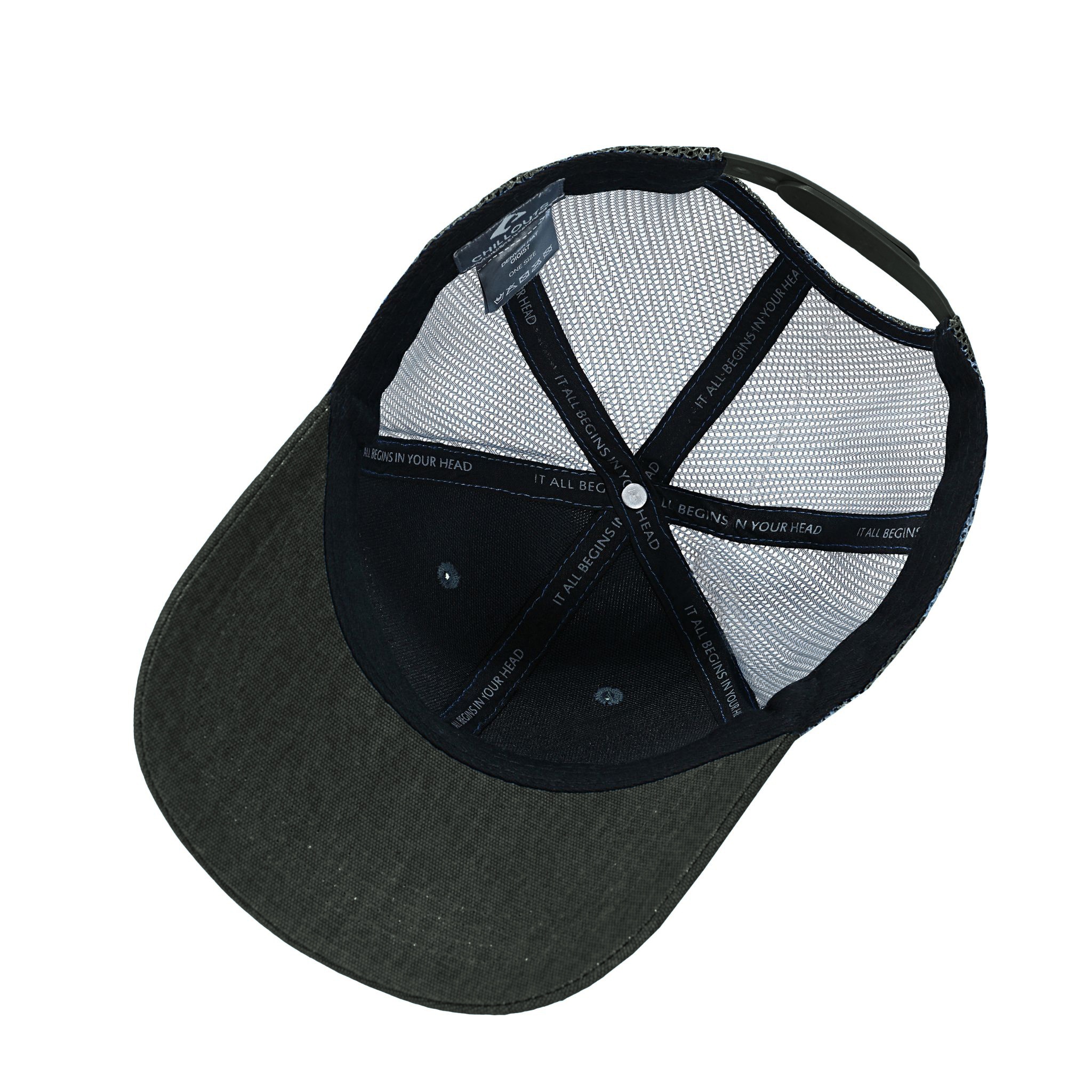chillouts Baseball Cap »Denver Hat«, mit luftdurchlässigem Netzrücken & stylischem Logo-Patch