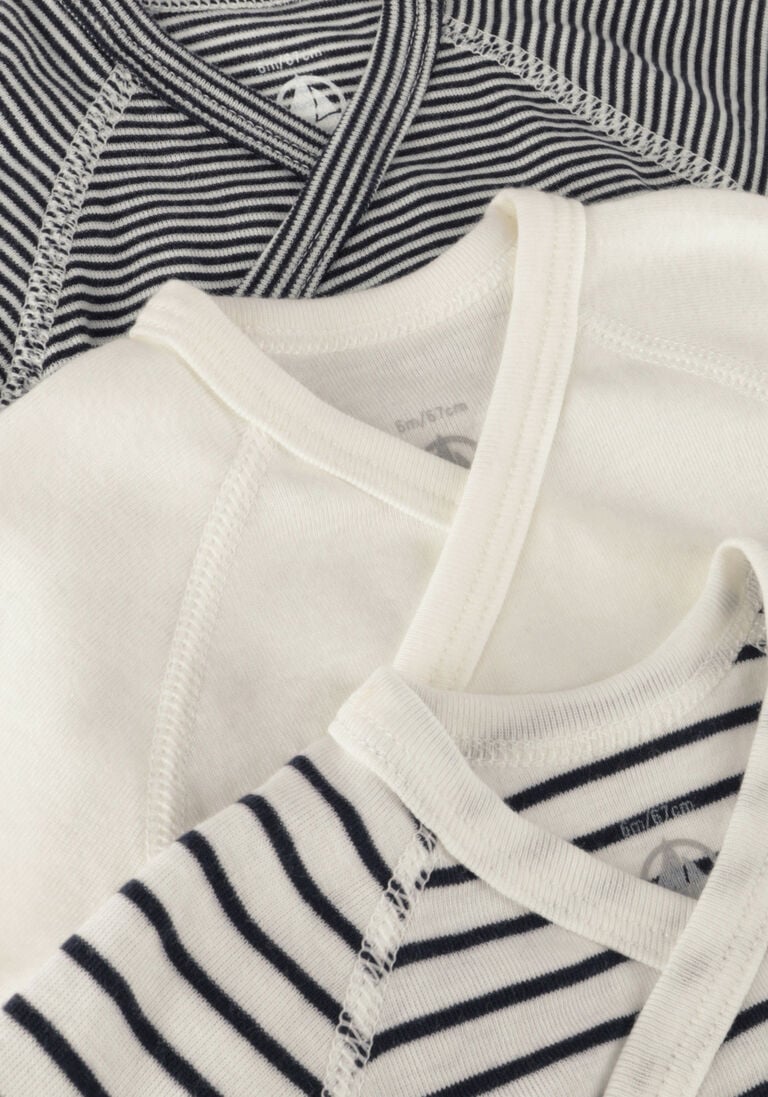 PETIT BATEAU witte petit bateau  3 bodies naiss mc