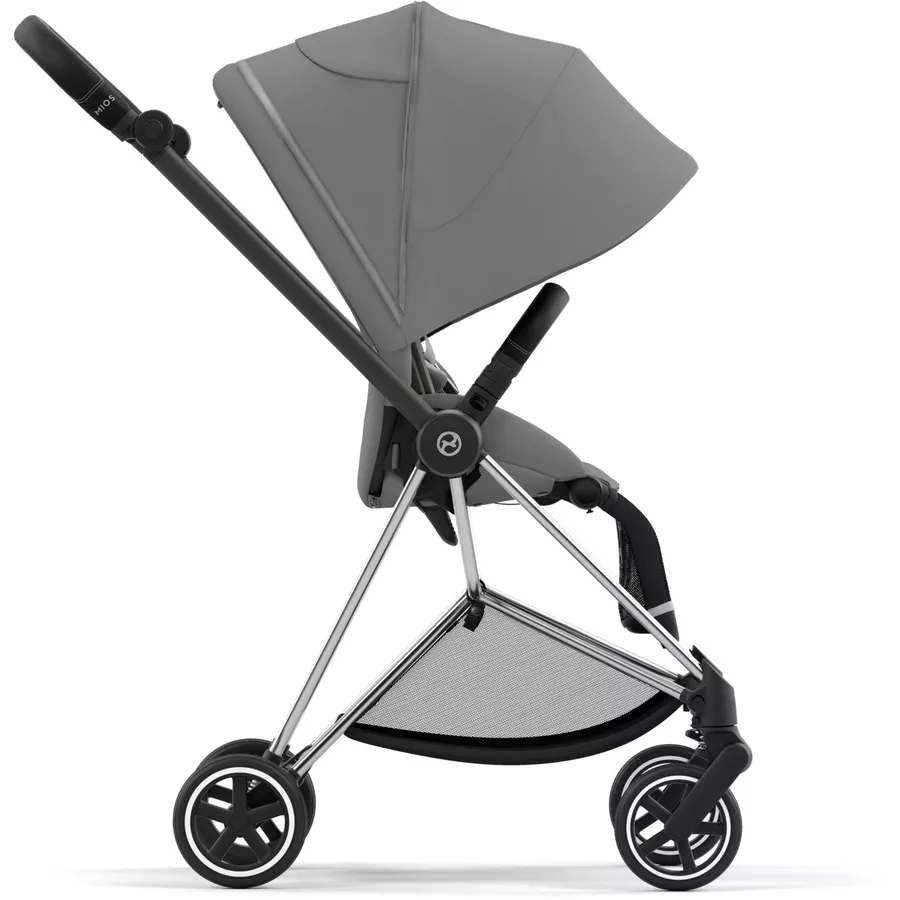 cybex PLATINUM Kombikinderwagen New Mios Chrome Black Mirage Grey