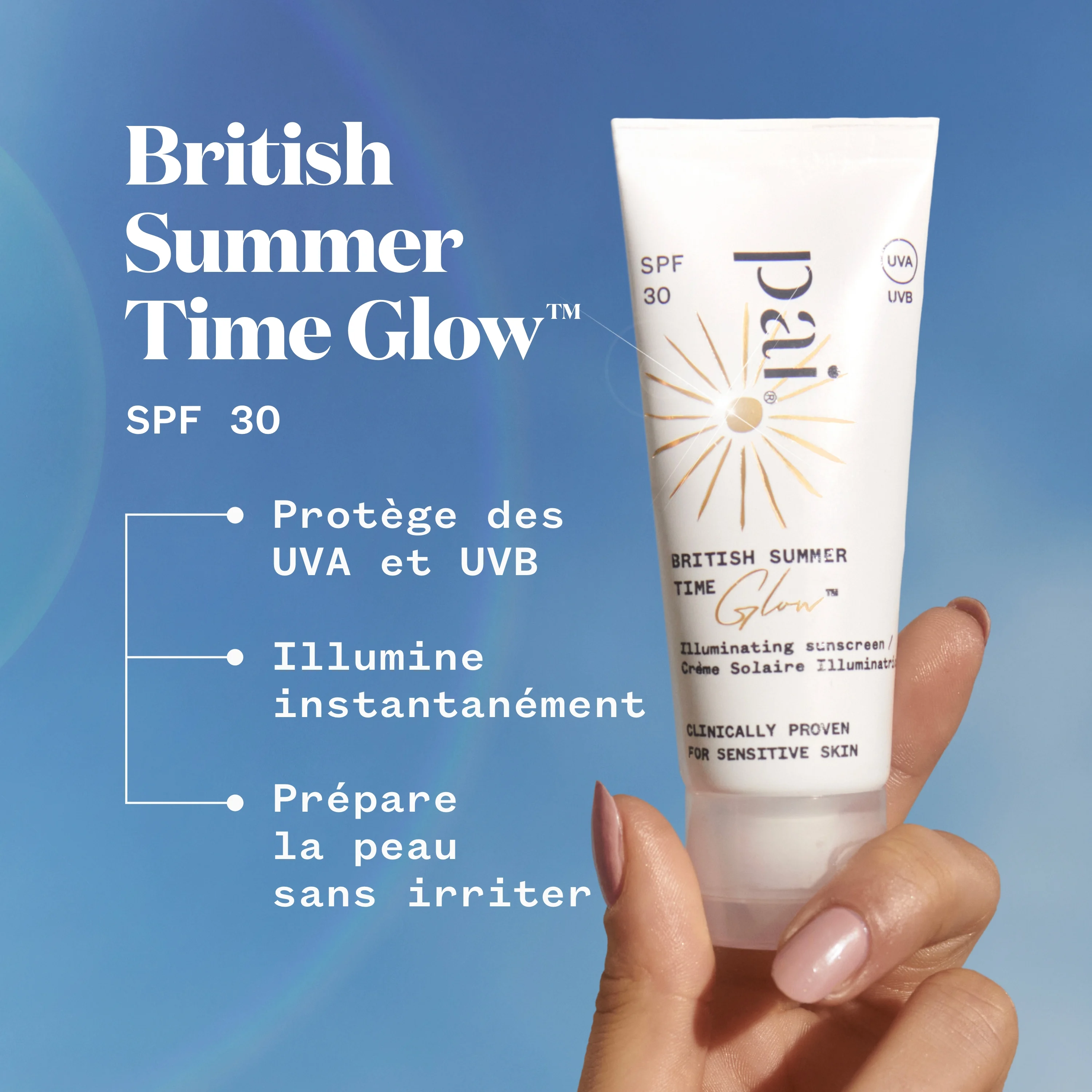 British Summer Time Glow SPF 30 - Crème Solaire Illuminatrice |