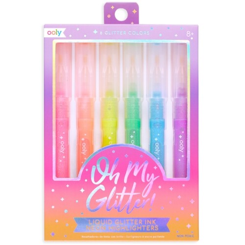 Ooly glitter markeerstiften - 6st