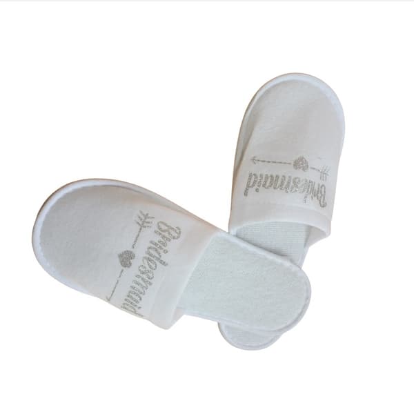 INF Brudesvenn Slippers for Bryllup, Spa og Hotell - Komfortable Engangs Tøfler