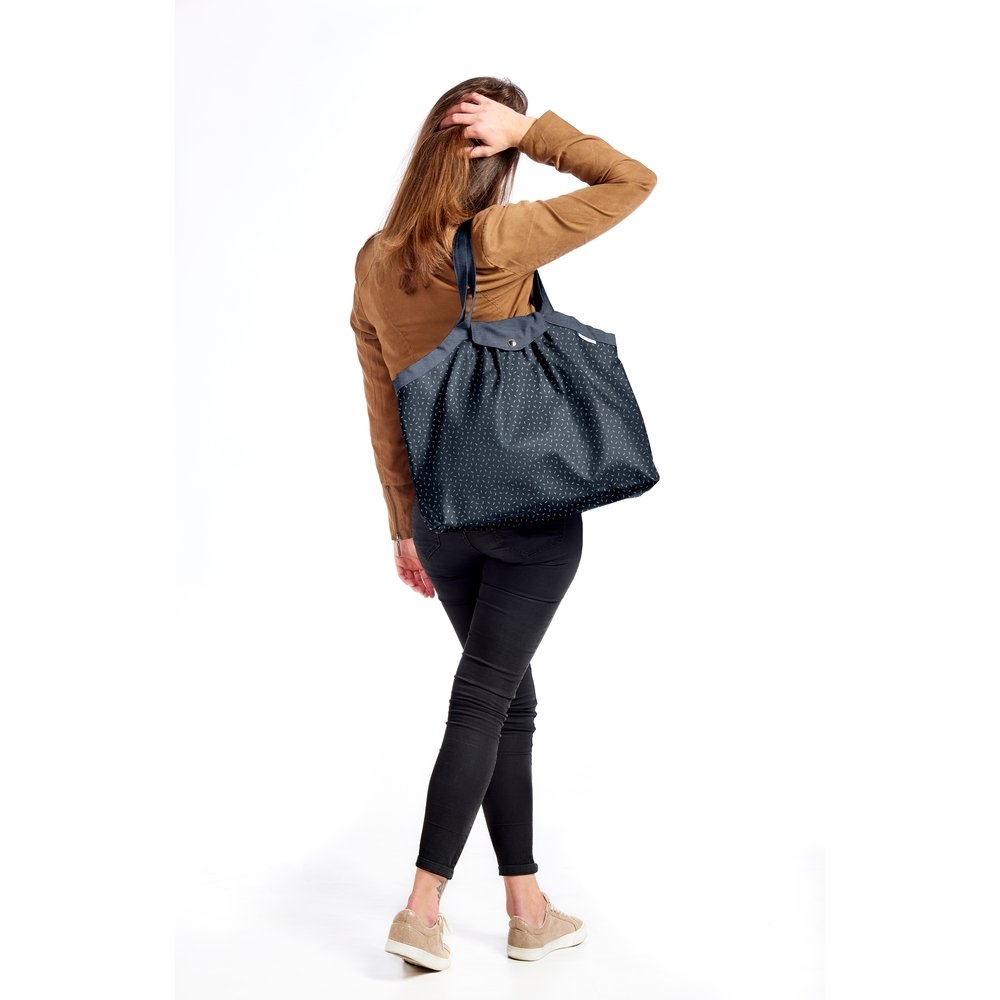 Sac Cabas Taille Moyenne Plissé Paille Argent Jean