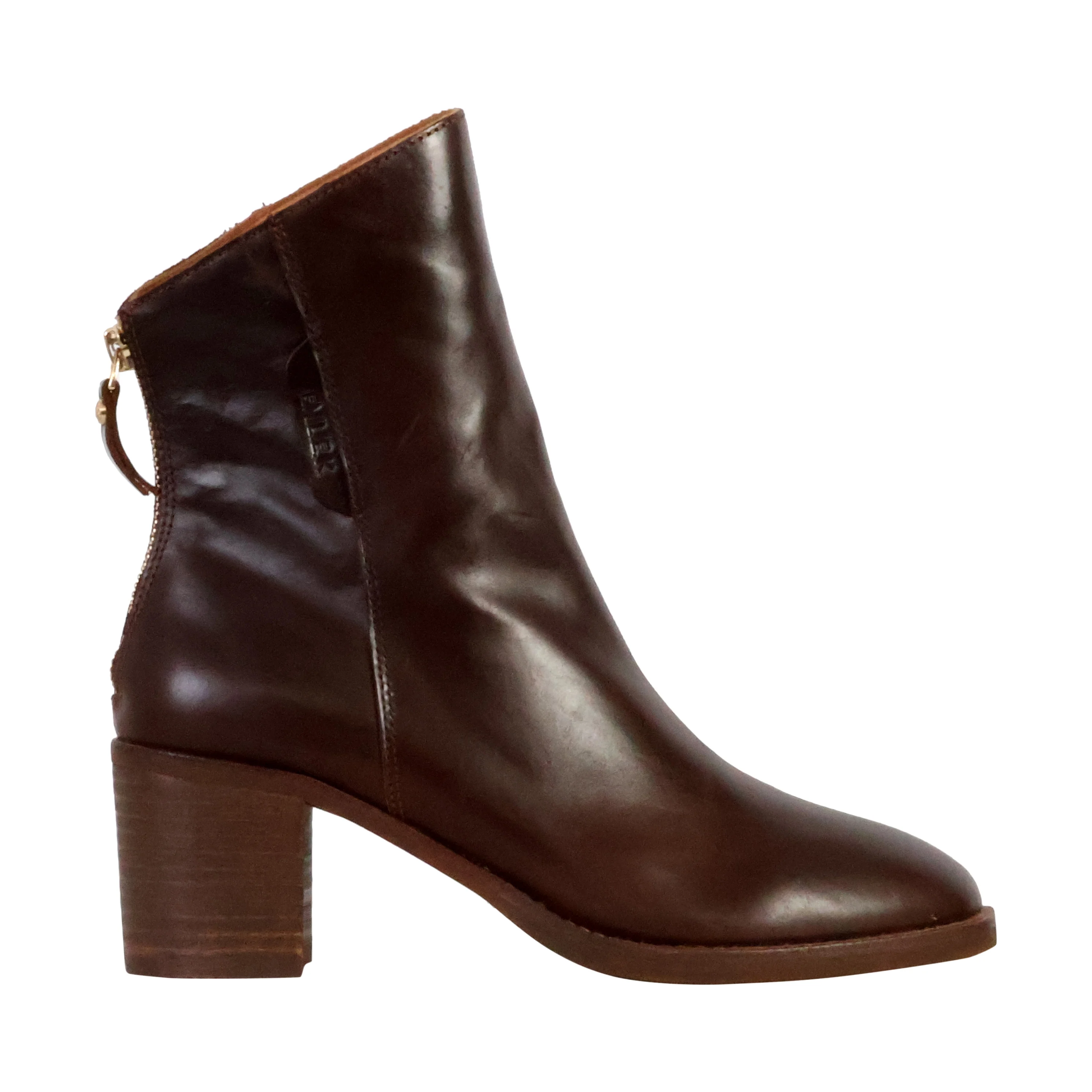 Bottines à talon cuiroxalys | Marron