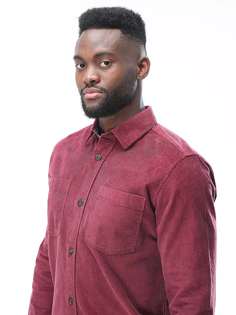 TOM TAILOR Overshirt dunkelrot