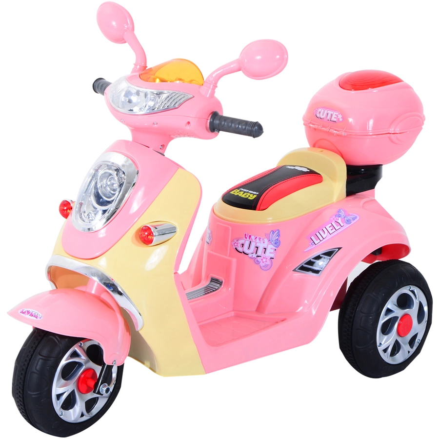 HOMCOM Kinderelektroroller rosa