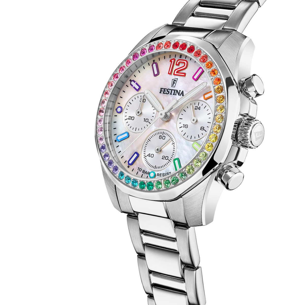 Montre FESTINA Boyfriend femme bracelet acier gris