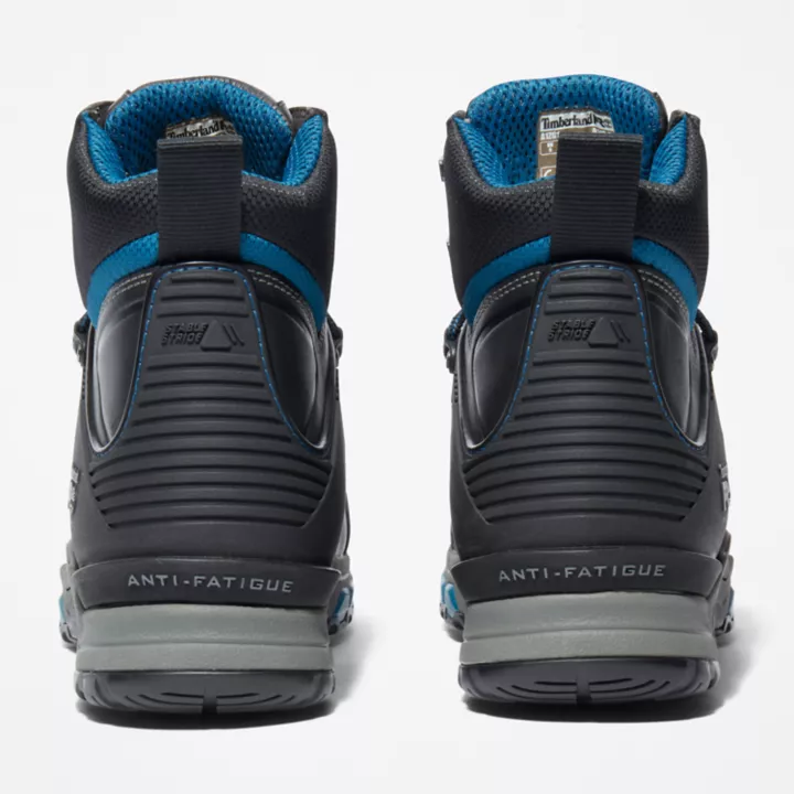 6-inch Boot de travail à embout de sécurité en composites Timberland PRO Hypercharge pour homme en noir/bleu