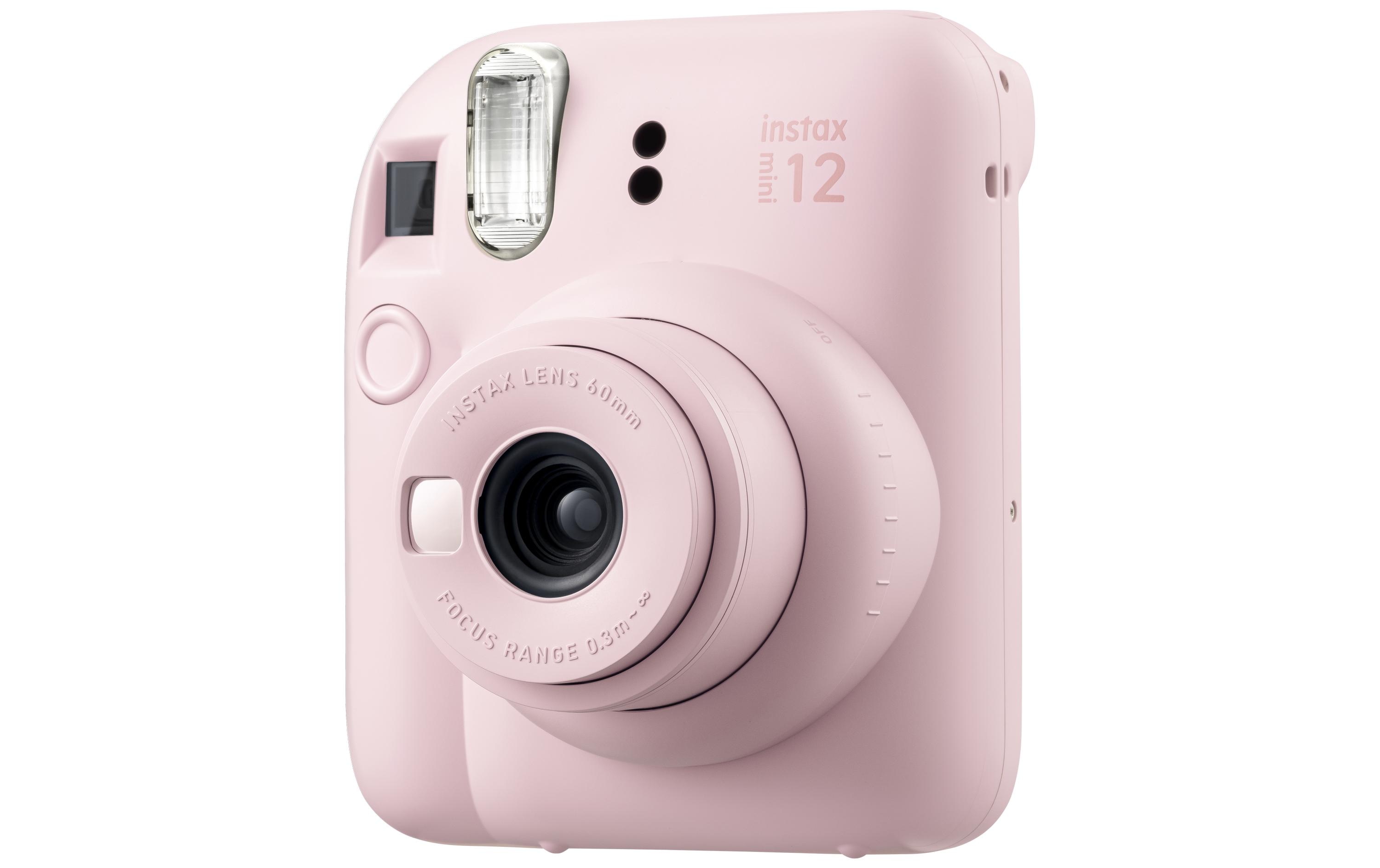 Fotokamera Instax Mini 12 PinkSofortbildkamera mit Blitz und Selfie-Modus