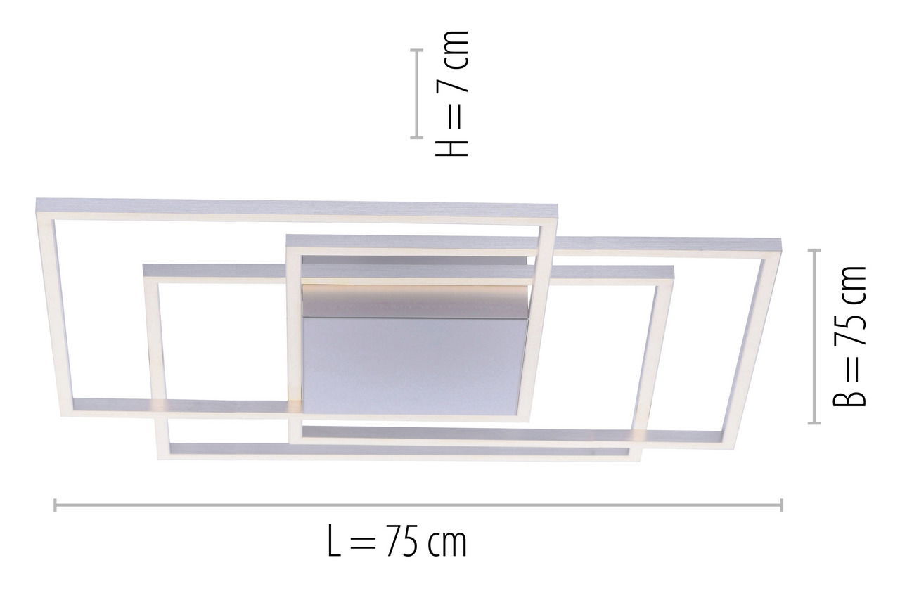 Just Light LED-Deckenleuchte  INIGO