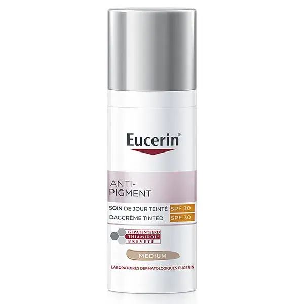 Creme de dia com cor e anti-pigmentação Eucerin FPS 30 Médio 50ml