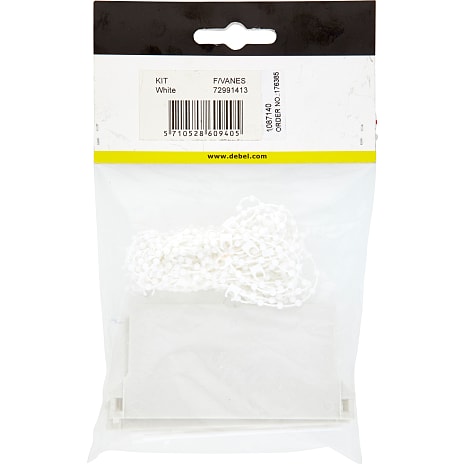 DEBEL Lamelgardin Kit Set - Hvid