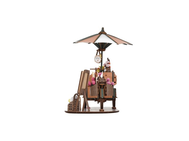 RoboTime Bausatz Blossom Cart 187-teilig 3D-Puzzle aus lasergeschnittenen Holzteilen
