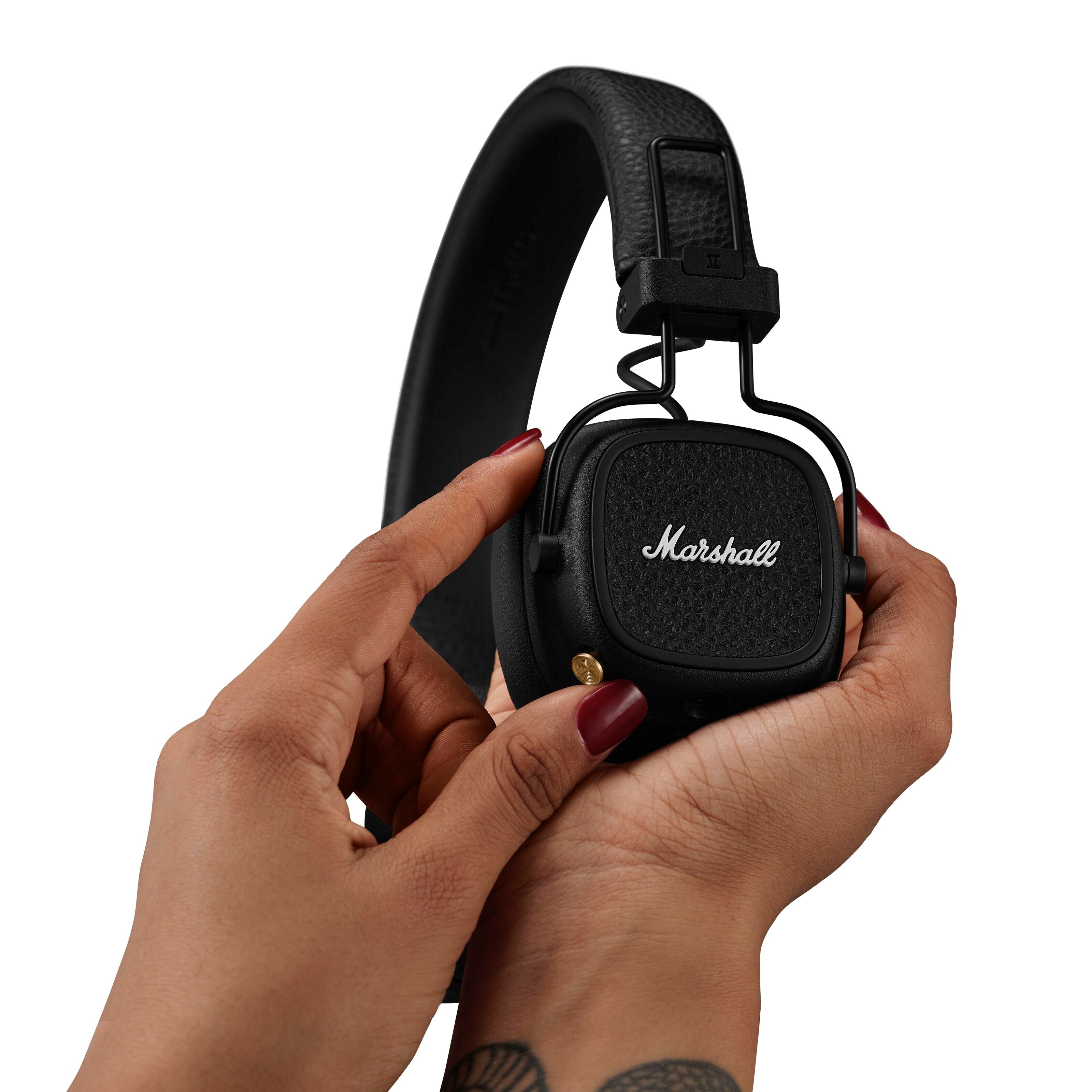 Marshall Major V Trådløse on-ear-hodetelefoner - Svart