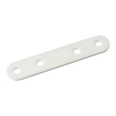 4 Pattes d'assemblage Acier Blanc L.80 x H.15 x EP.2mm
