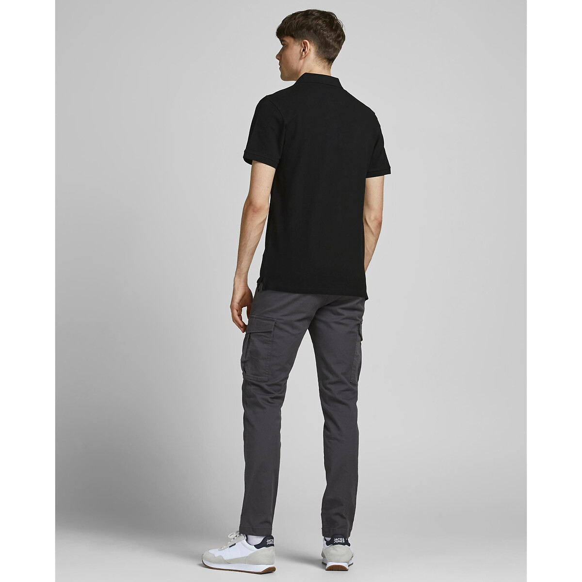 JACK & JONES<br>Camisa polo de manga curta em malha piqué