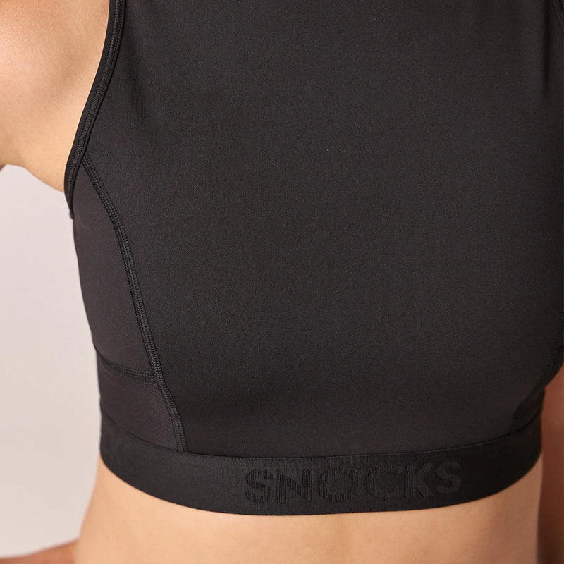 Sport-BH mit Logo Schwarz