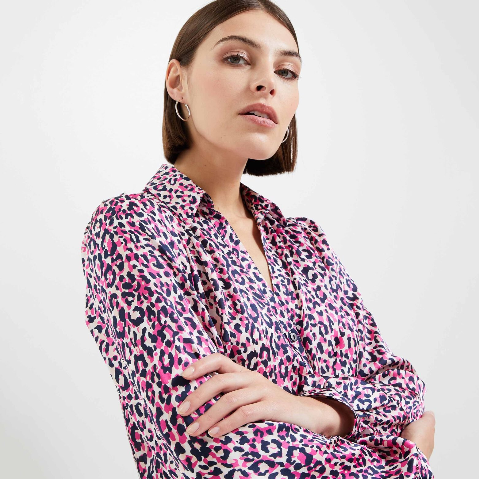 Blouse satinée femme