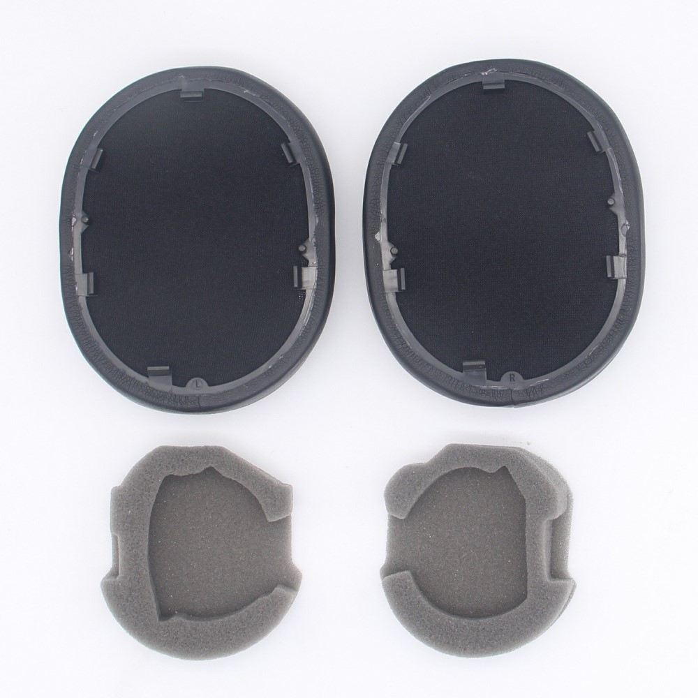 (2er Set) Sony WH-1000XM5 Kopfhörer Ersatz Ohr Polster Kissen (Stoff) - Schwarz