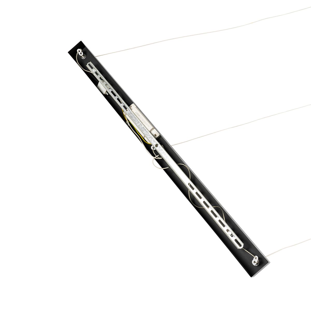 Hanglamp zwart langwerpig incl. LED 3-staps dimbaar 3-lichts - Lyani