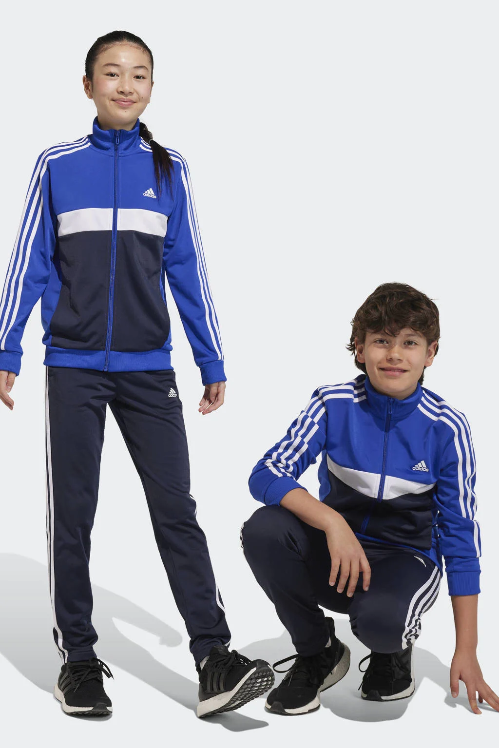adidas trainingspak Tiberio kobaltblauw/zwart