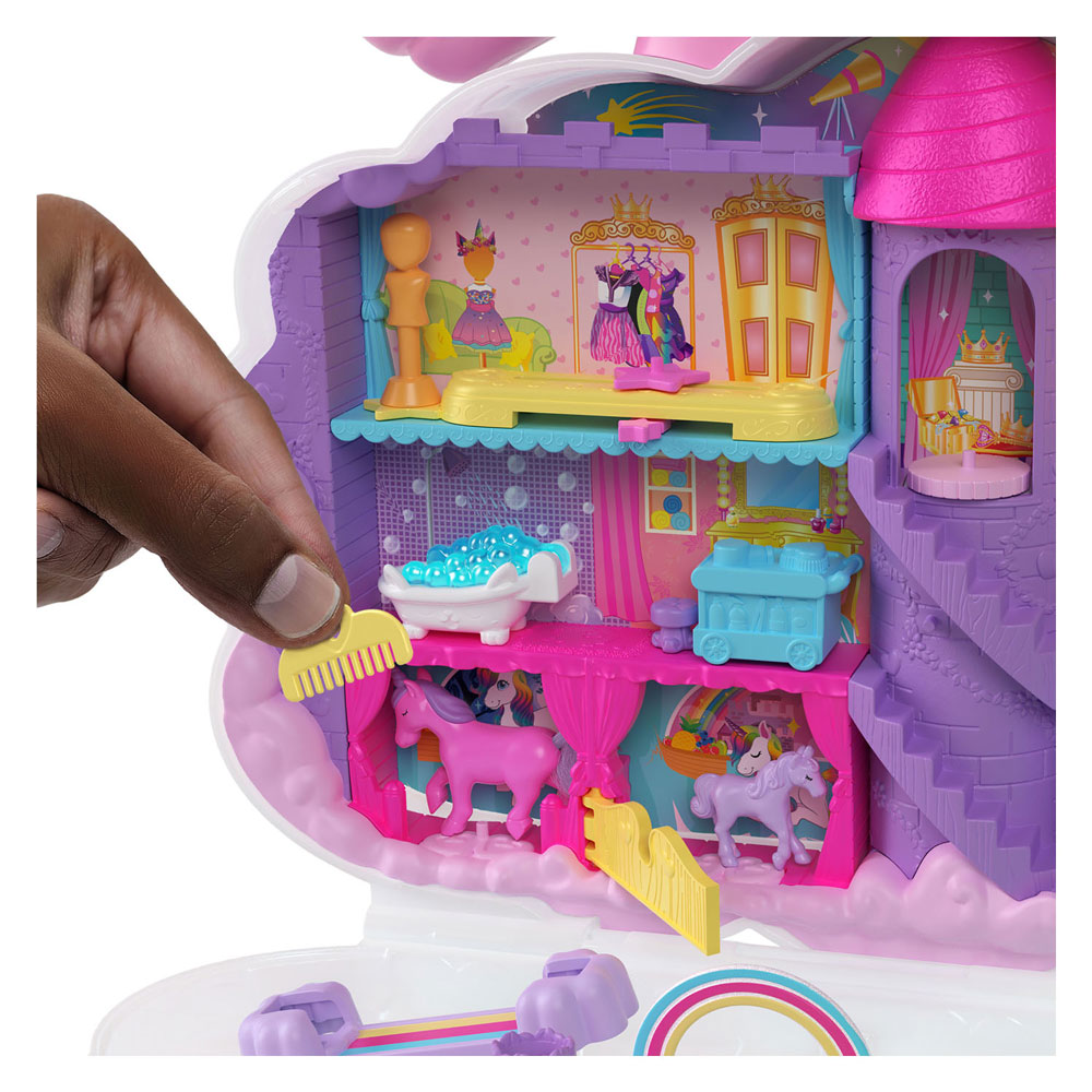Polly Pocket Salon van de Regenboog Eenhoorn Speelset
