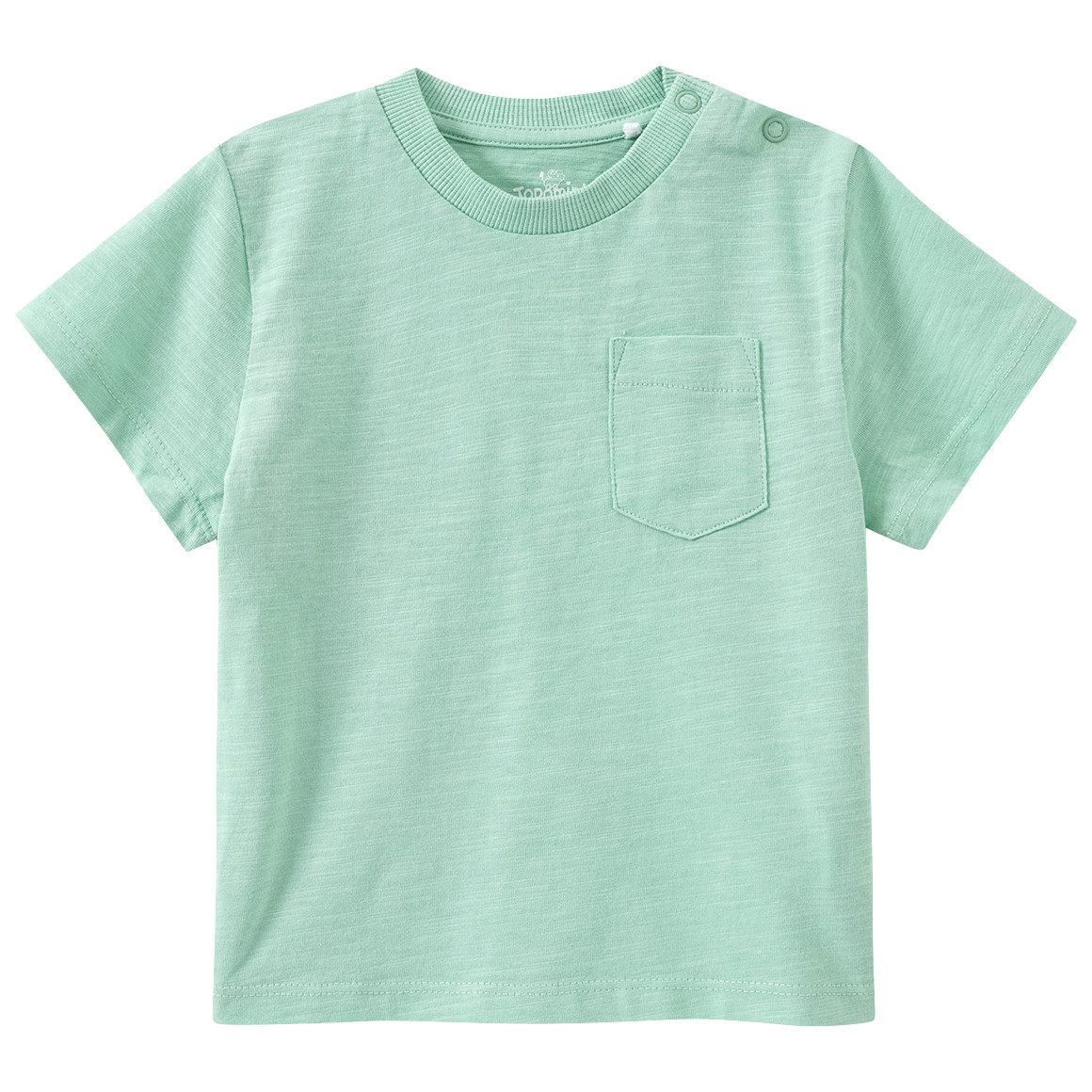 Topomini Baby T-Shirt mit Brusttasche hellgrün