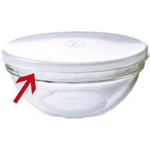 Couvercle pour bol en verre Arcoroc