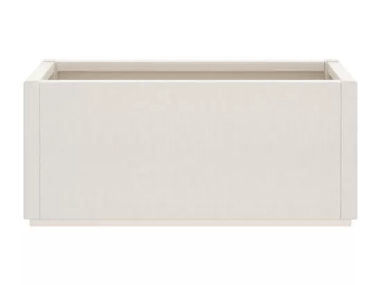 Jardinière blanc 80x36x35 cm PP