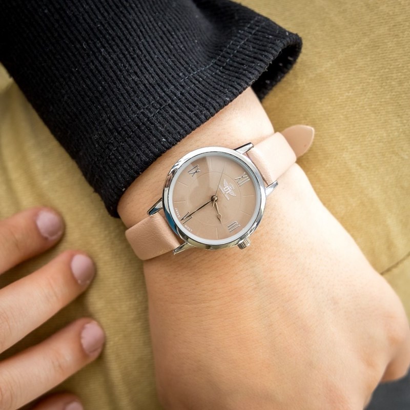 Montre Femme M. JOHN bracelet Cuir Rose