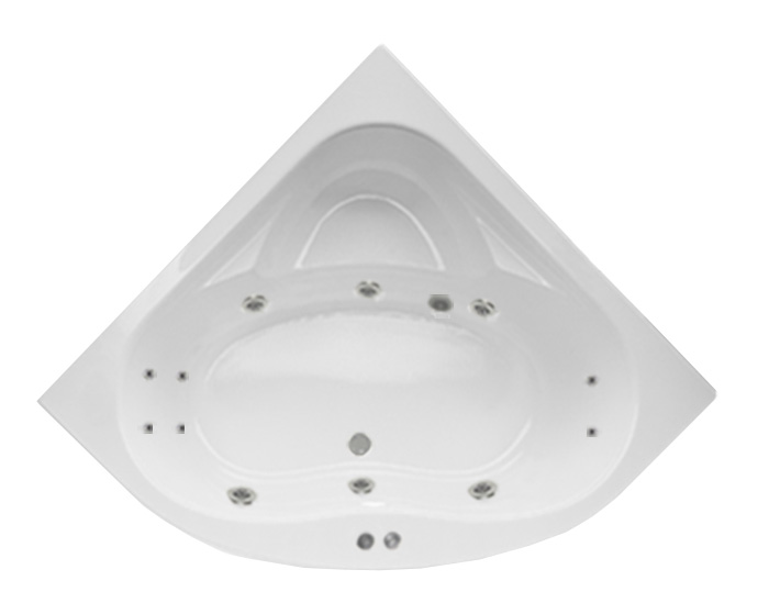 Lambini Designs Palermo Bubbelbad 145x145cm 6 4 2 hydro jets