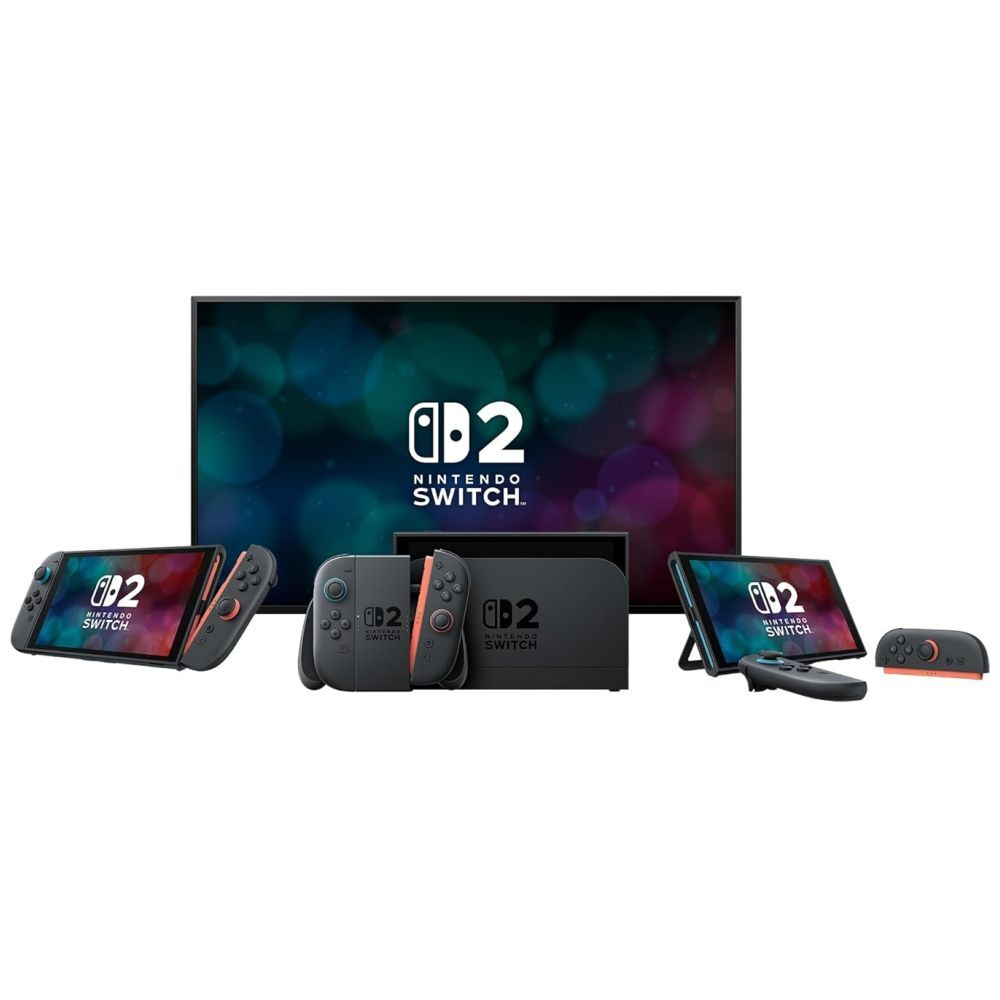 Switch 2 Gaming Konsole mit 256GB Speicherplatz / HDMI / RJ45 LAN / USB-C / 3.5mm Klinke (10015151) - Schwarz