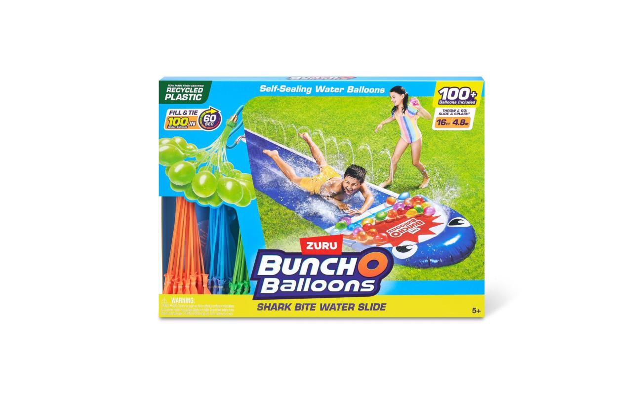 Bunch-o-Balloons waterglijbaan haai met 100 waterballon