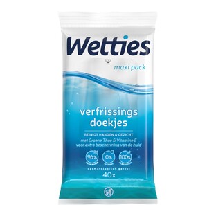 Wetties To Go Verfrissingsdoekjes 40ST
