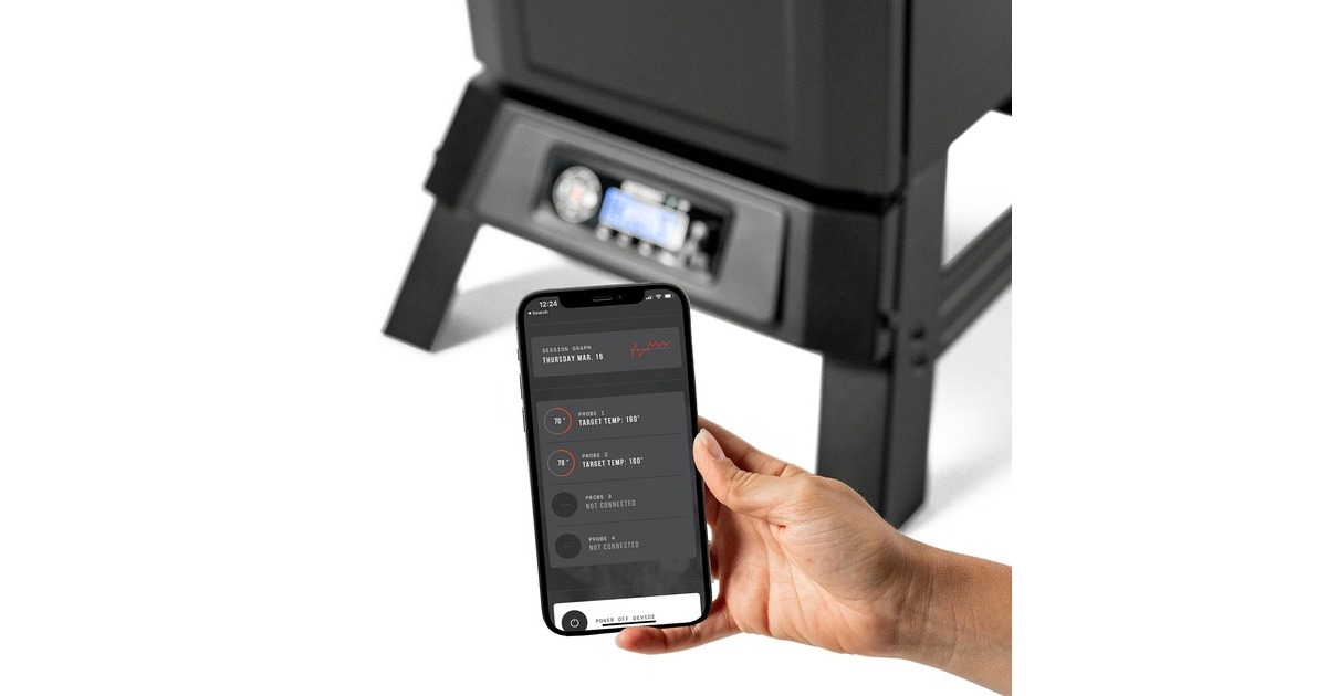 Masterbuilt710 digitale elektrische roker met wifiverbinding smoker  (Zwart, WiFi-besturing)