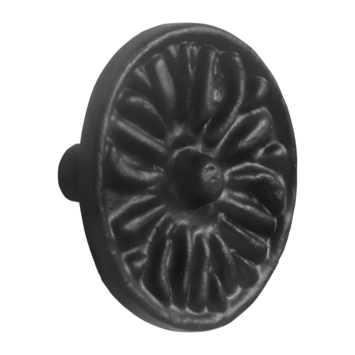 Knop Lyam zwart 45mm