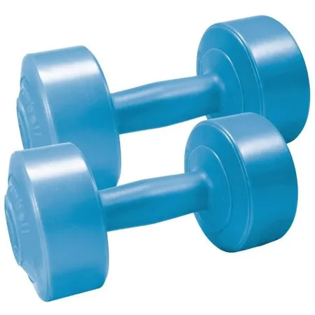 BEST Sporting Gymnastik Hanteln, 2 Stück je 2 kg, hellblau