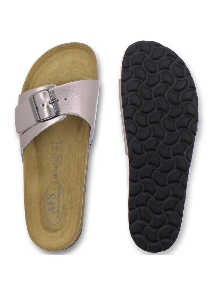 modische Pantoletten Damen metallic