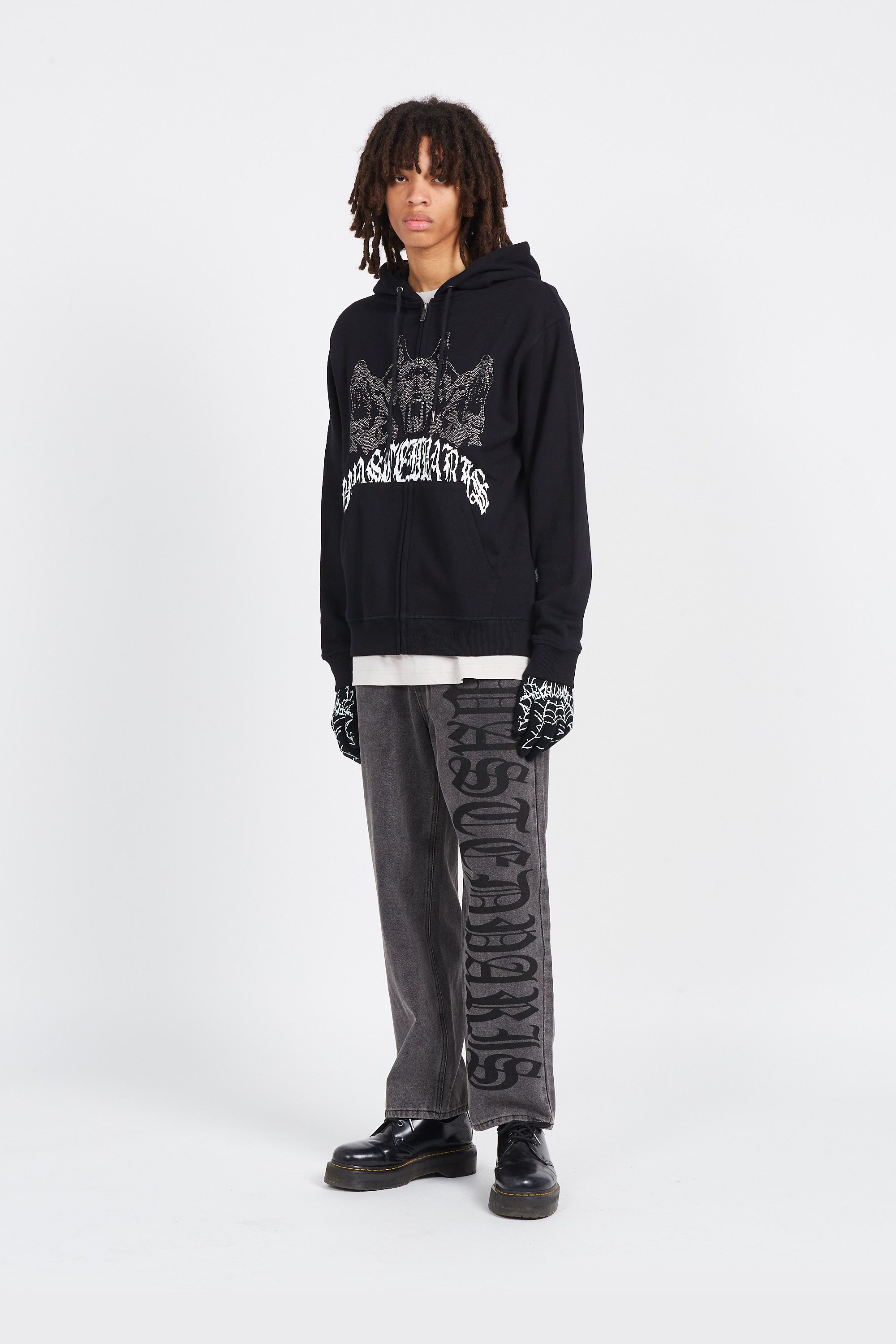 WASTED Hoodie zippé  HOODIE ZIP GUARDIAN Noir